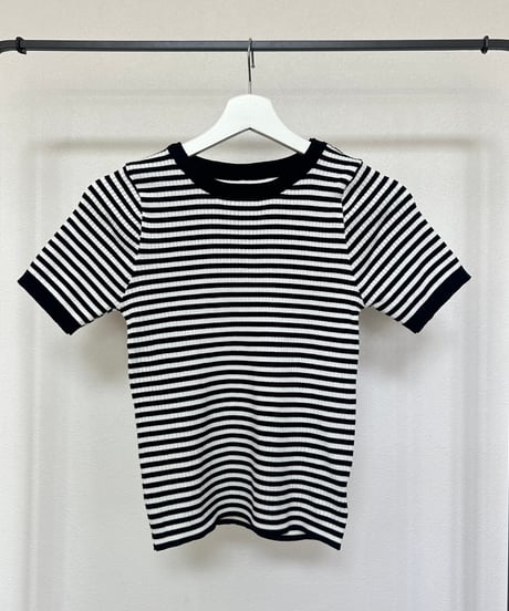 ボーダーサマーニットTシャツ