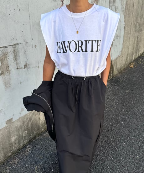 FAVORITEロゴカットソー(アイボリー)