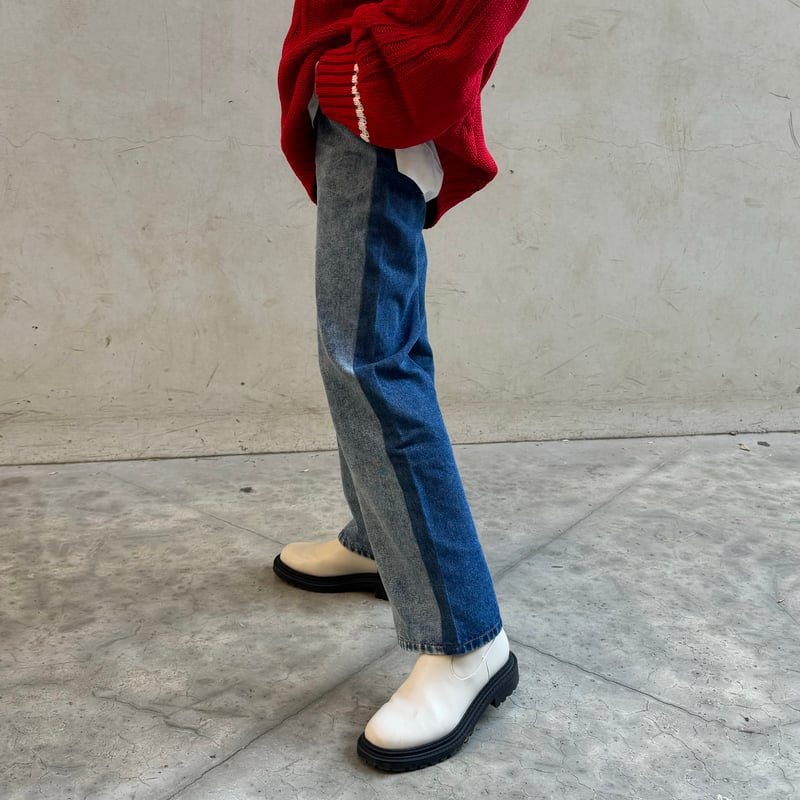 バイカラーデニムパンツ(2size) | COPINE バイカラーデニムパンツ(2size) | COPINE