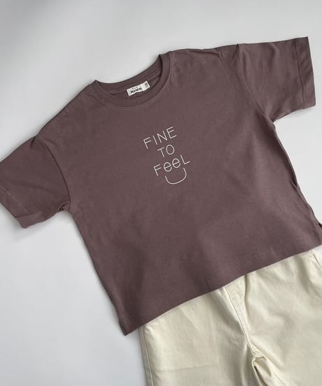 【kids】フロントプリントモカtシャツ(110〜150)