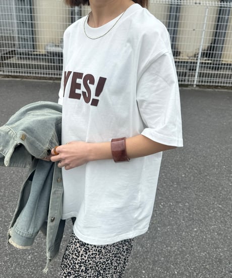 YESヘビーコットンtシャツ(ホワイト)