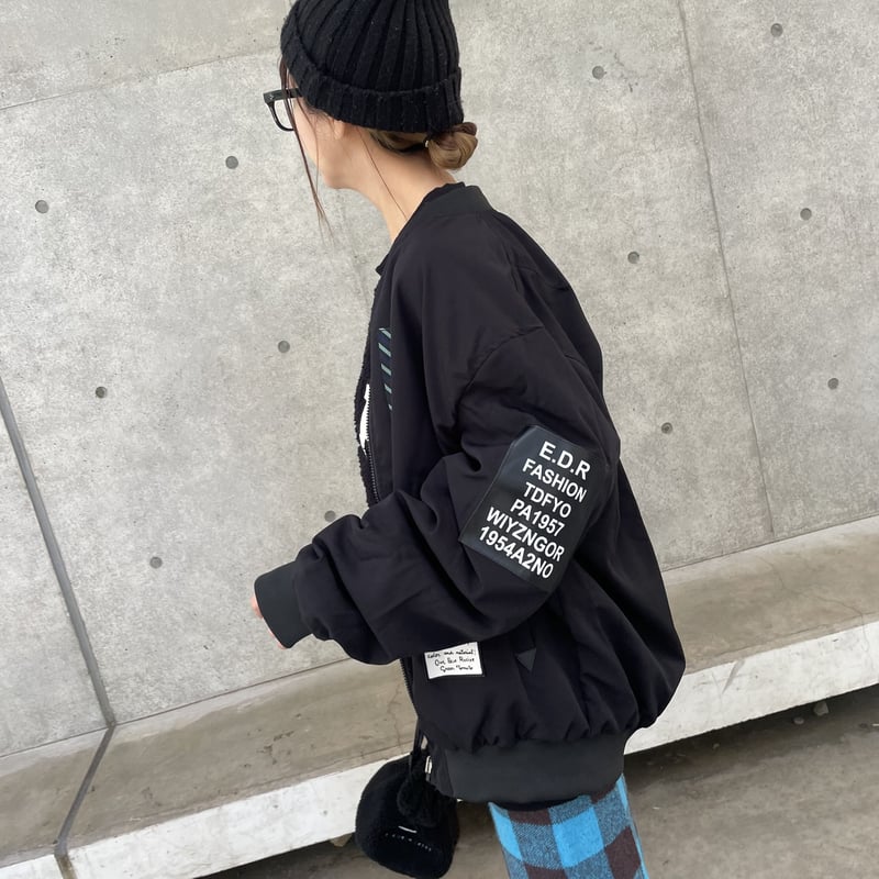 men's/lady's】ユニセックス！リバーシブルニコちゃんMA–1(2color/5si