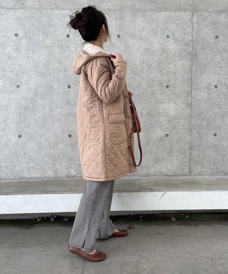 しっかり防寒！裏ファーキルティングコート | COPINE