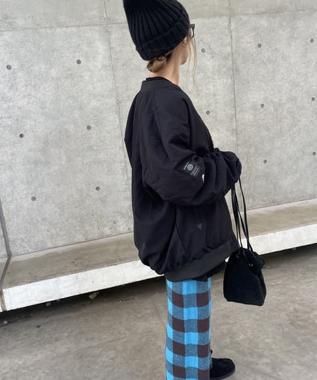 【men's/lady’s】ユニセックス！リバーシブルニコちゃんMA–1(2color/5size)