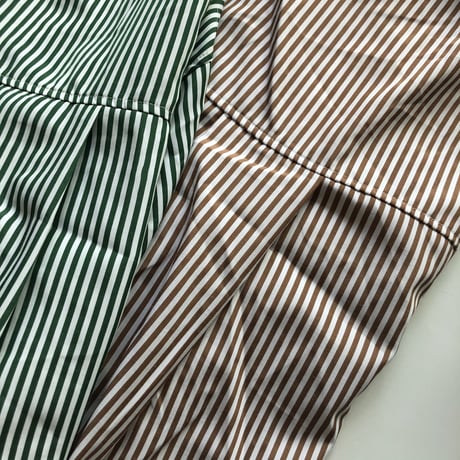 ストライプバンドカラービッグシャツ(2color)