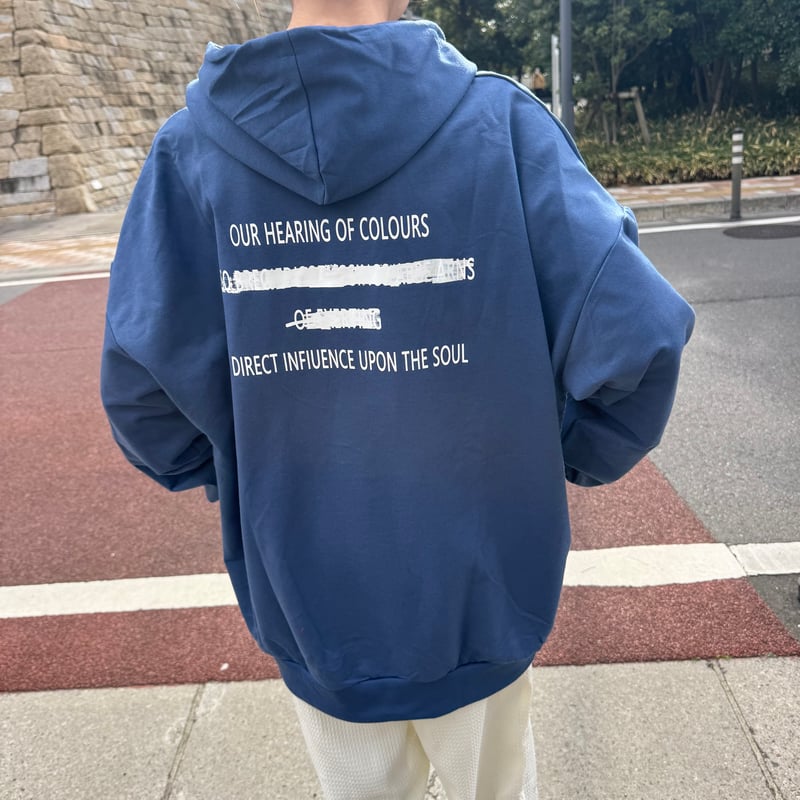 バックプリントパーカー(ネイビー) | COPINE