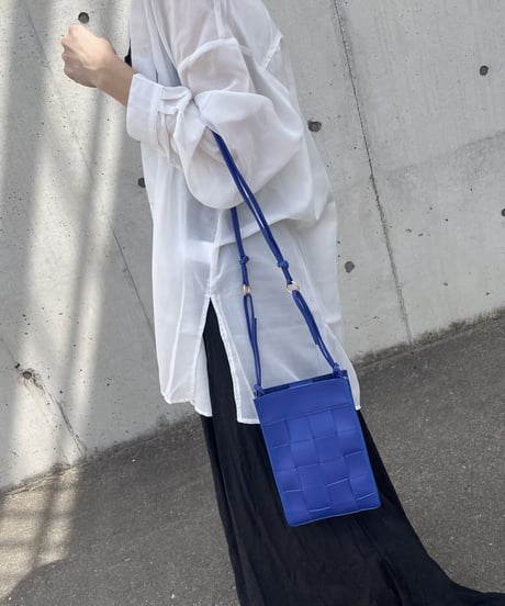編み込みショルダーバッグ(2color)