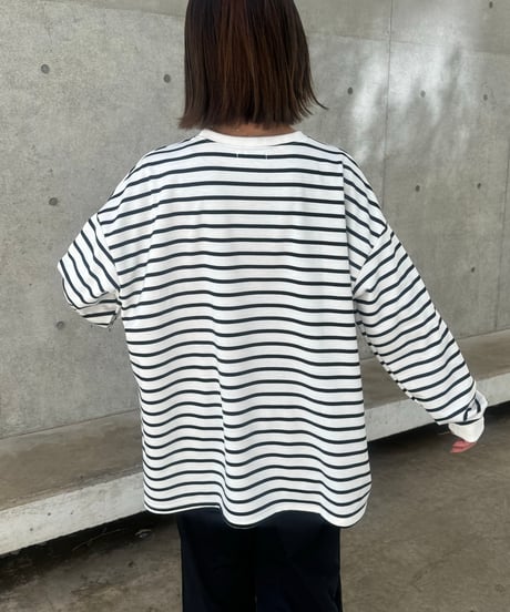 オーバーサイズボーダーロンT