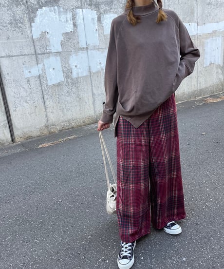 ヴィンテージ加工スウェットトップス