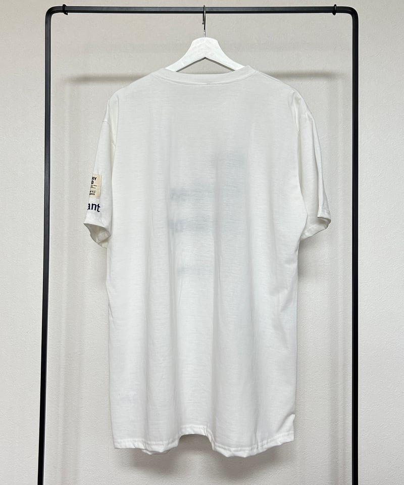刺繍ロゴダメージビッグTシャツ(ホワイト) | COPINE
