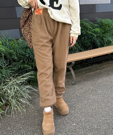 裏起毛コーデュロイパンツ(モカベージュ)