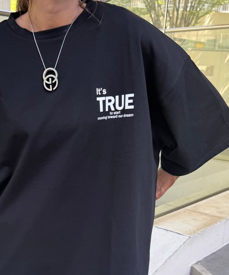 バックプリントビッグtシャツ (ブラック)