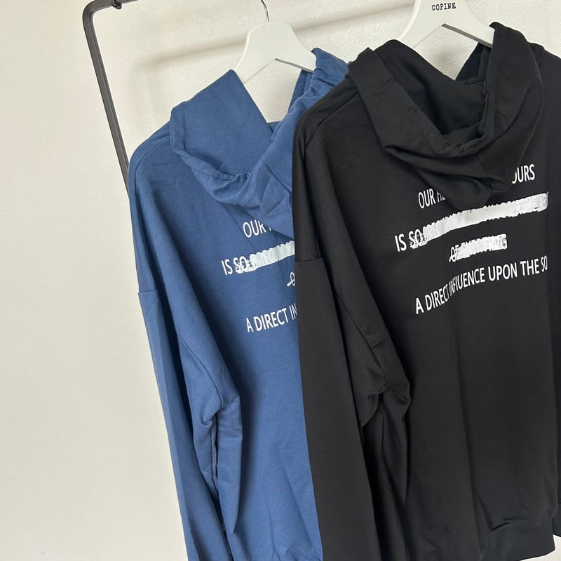 バックプリントパーカー(ネイビー) | COPINE