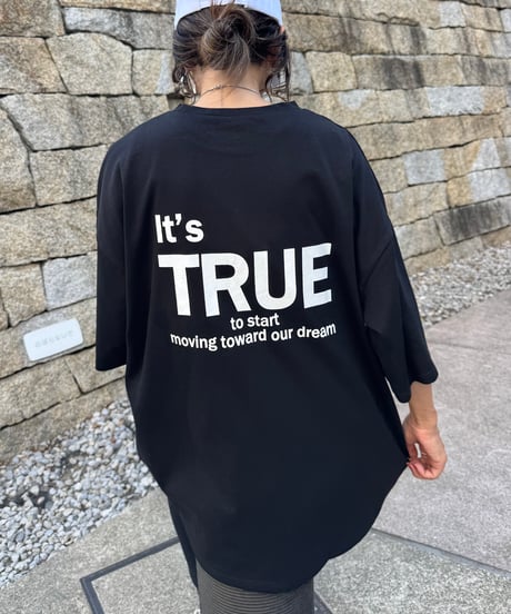 バックプリントビッグtシャツ (ブラック)