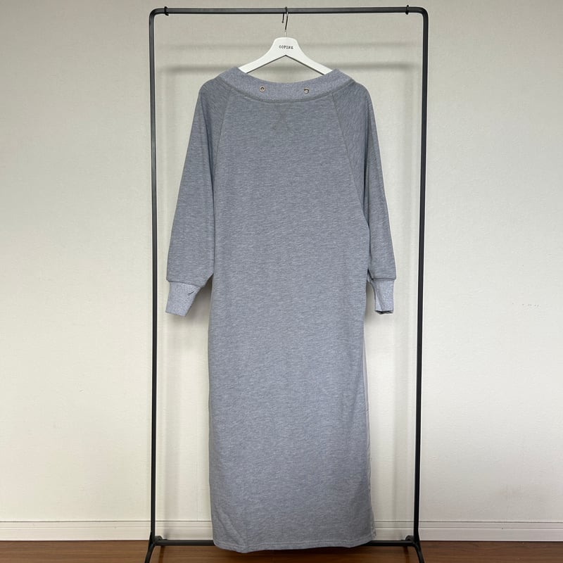 バックプリーツスウェットワンピース(グレー) | COPINE