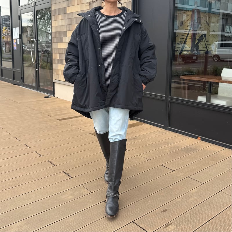 cop. copine ブラック 中綿ジャケット レディース メンズ ルーズ