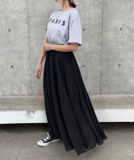 PARISプリントTシャツ(グレー)