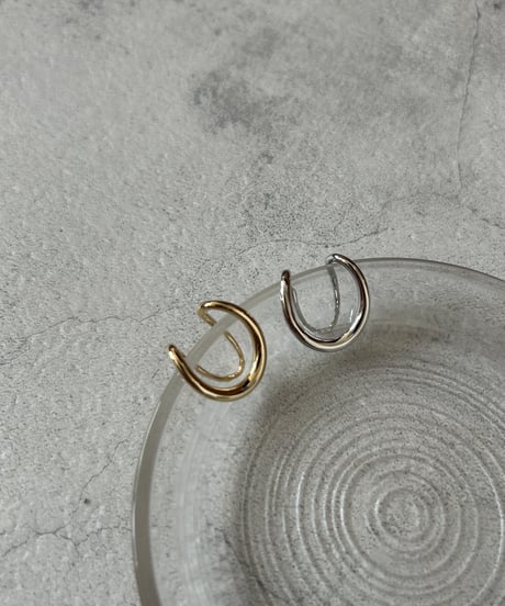 OVAL LINE EARCUFF(2color)