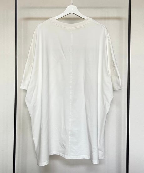 サイドスリットバックロングビッグTシャツ(ホワイト)
