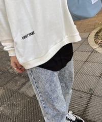 シャツレイヤード風ハーフインナー(2color)