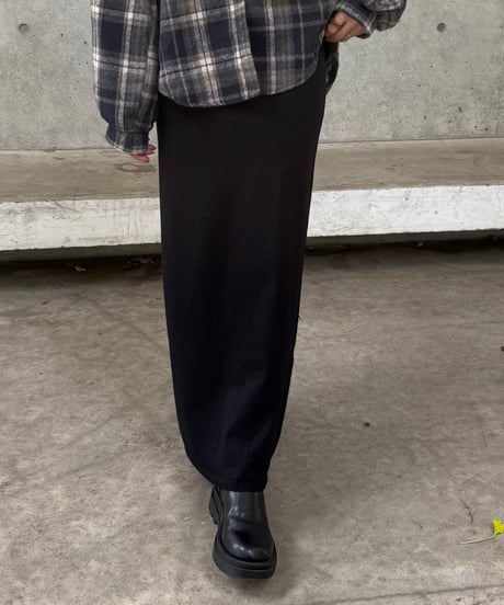ラメニットロングスカート