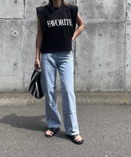 FAVORITEロゴカットソー(ブラック)