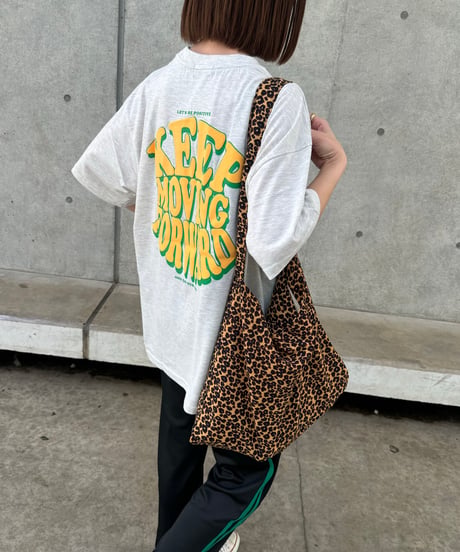 発砲プリントビッグTシャツ（オートミール）