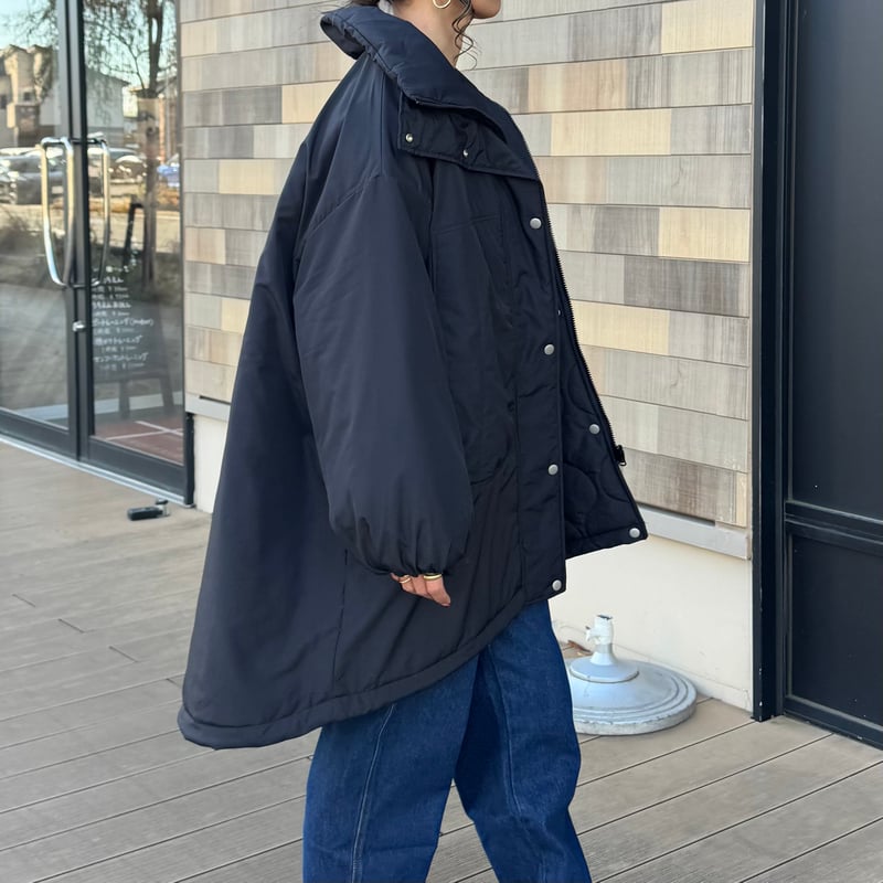 夜々 yukiemon ユキエモン リバーシブルコート 中綿入 M リバーシブル中綿モンスターコート(ブラック×ブラック) | COPINE