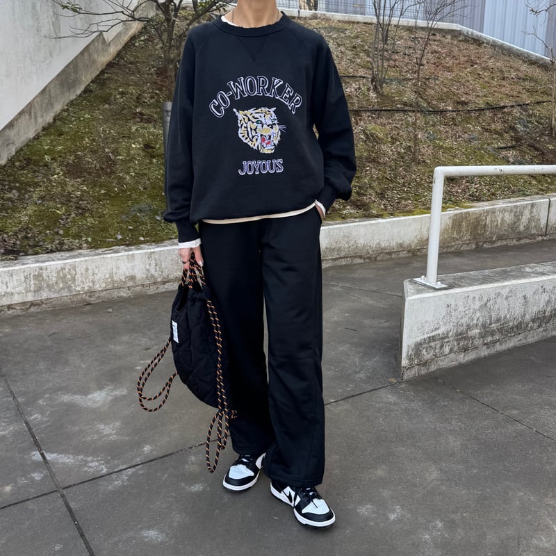 サイド切り替えスウェットパンツ(ブラック) | COPINE