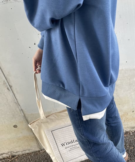 レイヤード風オーバーサイズスウェット
