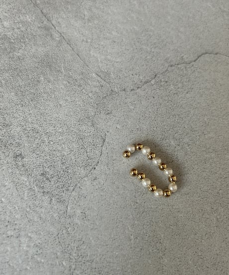 Pearl×Ball Earcuff