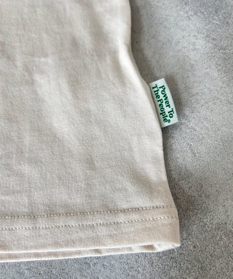 tigerサガラ刺繍Tシャツ(アイボリー)