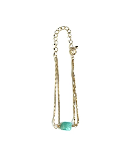 【nemon】Wchain bracelet(Amazonite)