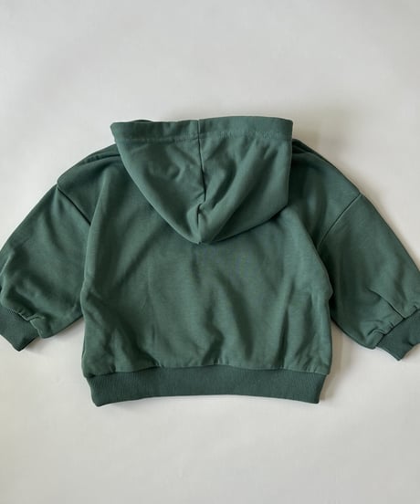 【kids】くすみカラーロゴスウェットパーカー(3color・2size)