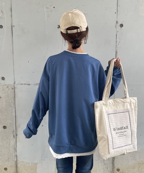 レイヤード風オーバーサイズスウェット