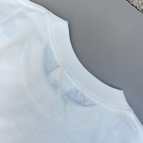 発泡ロゴプリントビッグtシャツ (オフホワイト)