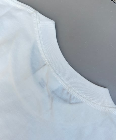 発泡ロゴプリントビッグtシャツ (オフホワイト)