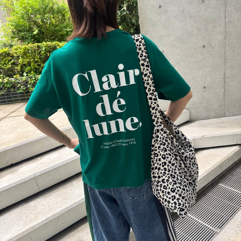 charbon プリントロゴ 長袖Tシャツ オリーブグリーン オリジナルロゴTシャツ グリーン YS-12 | YAMASHITA YOSHIO SHOUTEN