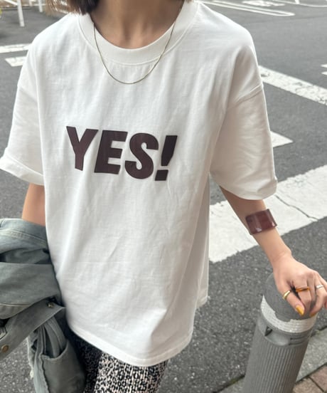 YESヘビーコットンtシャツ(ホワイト)