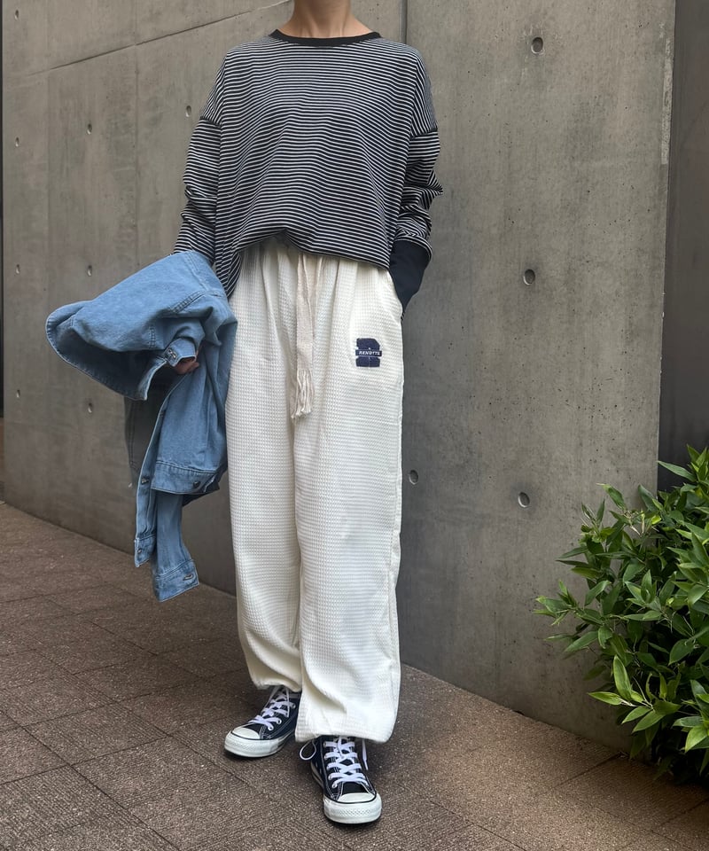 ワッフルパンツ(ホワイト) | COPINE