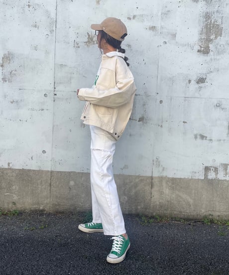サイドカットダメージデニムパンツ（2size）