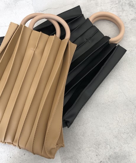 プリーツデザイン2WAY BAG(2color)