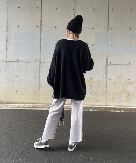 カットオフストレートデニムパンツ(ライトパープル/2size)
