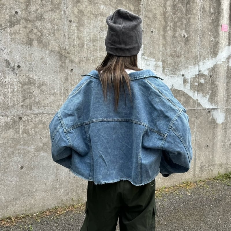 カットオフデニムショートジャケット デニムジャケット