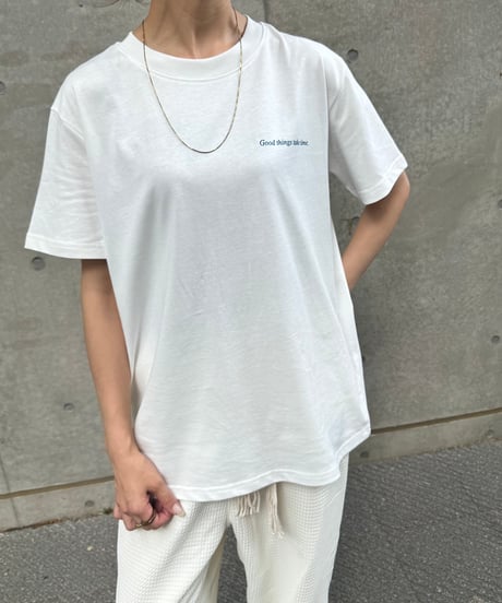 ロゴハートバックプリントTシャツ(ブルー)