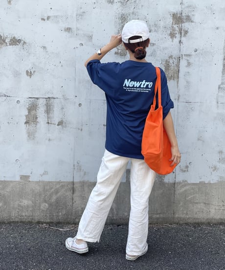 シンプルロゴビッグシルエットTシャツ(ネイビー)