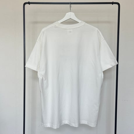 発泡ロゴプリントビッグtシャツ (オフホワイト)