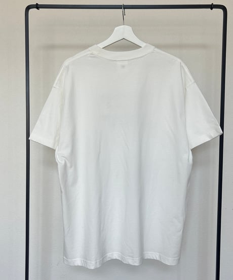 発泡ロゴプリントビッグtシャツ (オフホワイト)