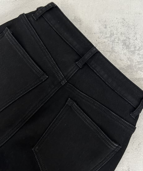 裏起毛ストレッチブラックスキニーデニム(3size)