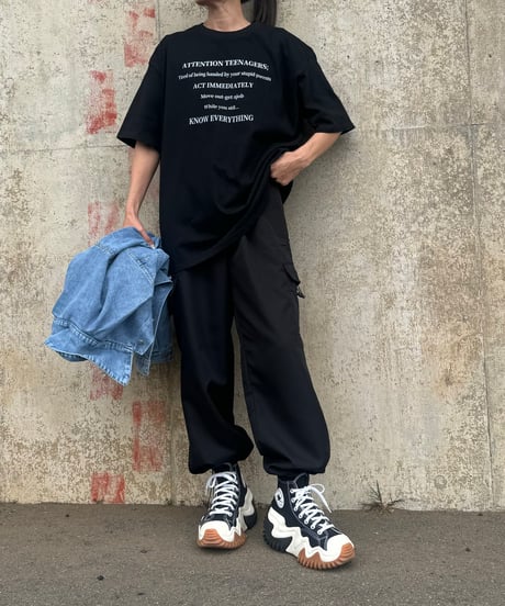 ミリタリーカーゴパンツ(ブラック)